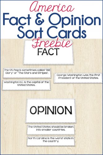 fact and opinion sort