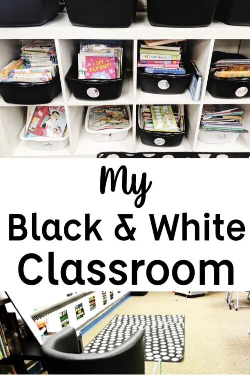 Black and White Classroom Decor and Furniture