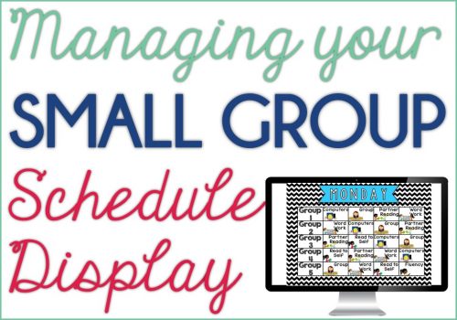 Small Group Schedule Display
