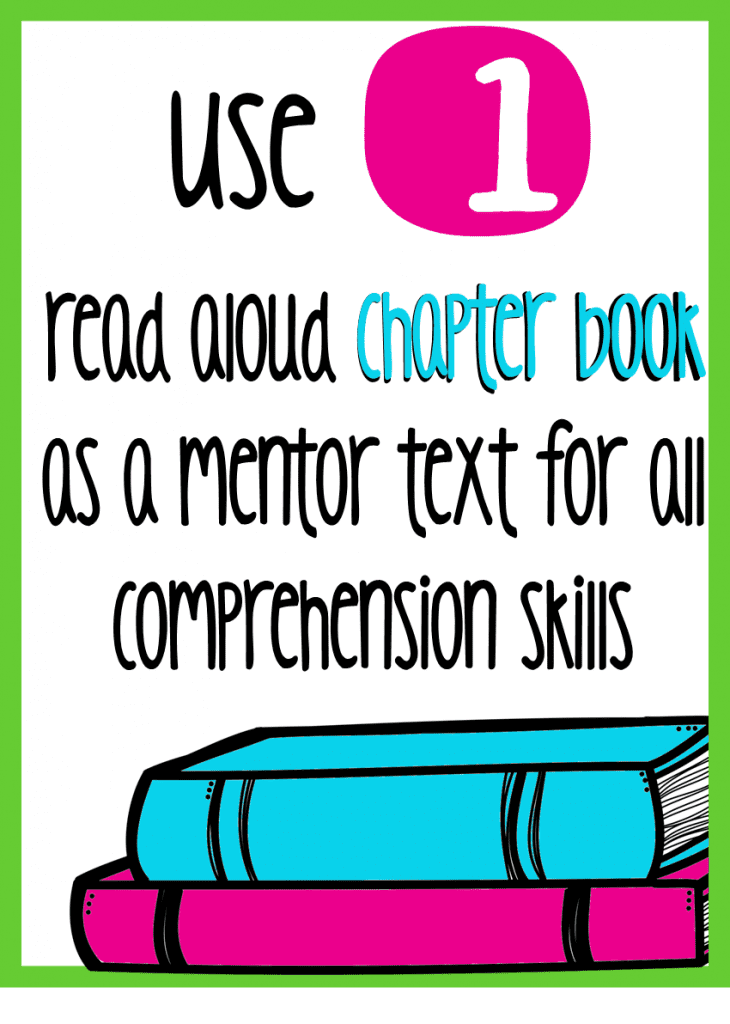 Use a read aloud as one mentor text for all fiction comprehension skills