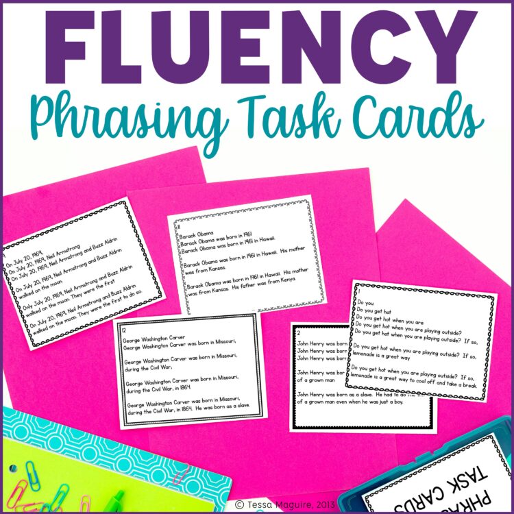 Fluency Phrasing Task Cards