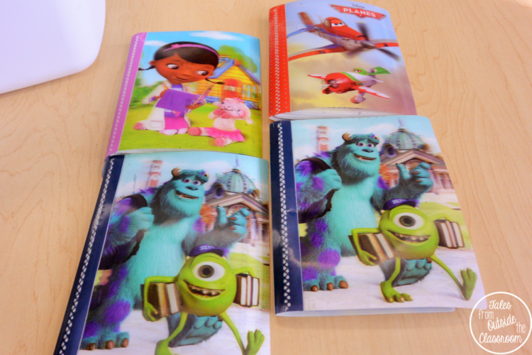 Use photo albums from the dollar store to keep your spelling lists at your word work center.