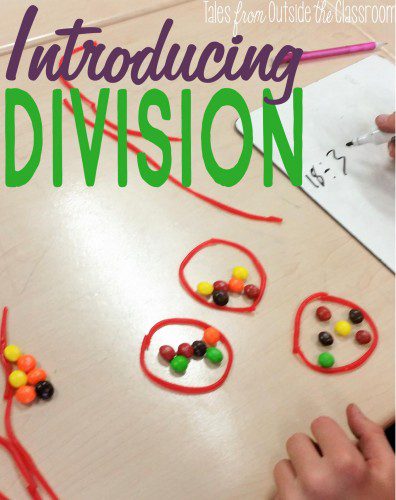 Introducing division with skittles