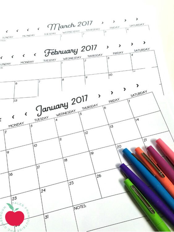 2017-monthly-calendars