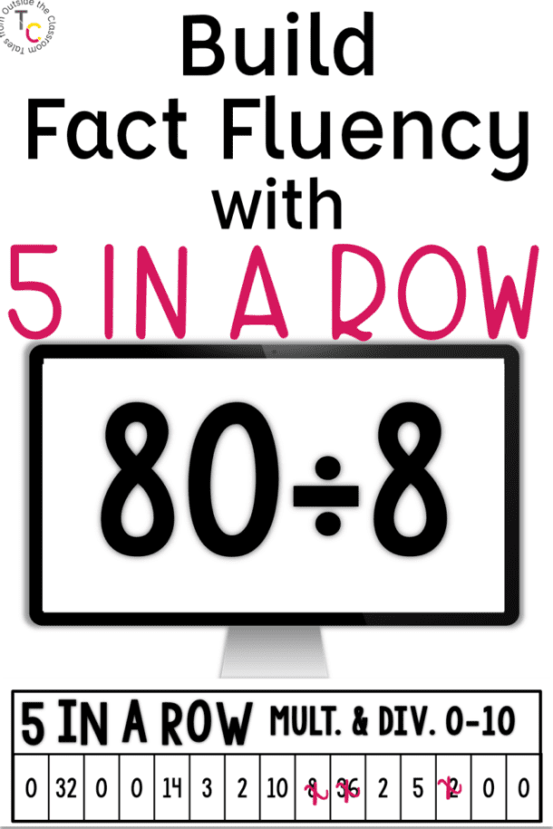 5 in a Row: Building Fact Fluency - Tales from Outside the Classroom