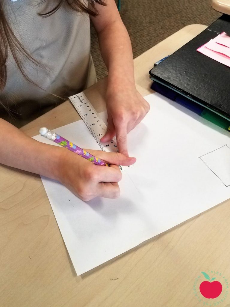 drawing shapes with rulers