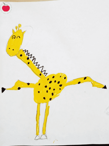 Giraffe directed drawing