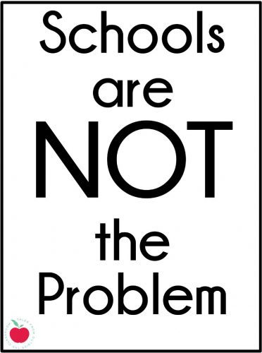 Schools are not the problem