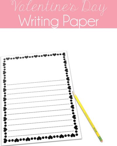 Free writing paper for Valentine's Day