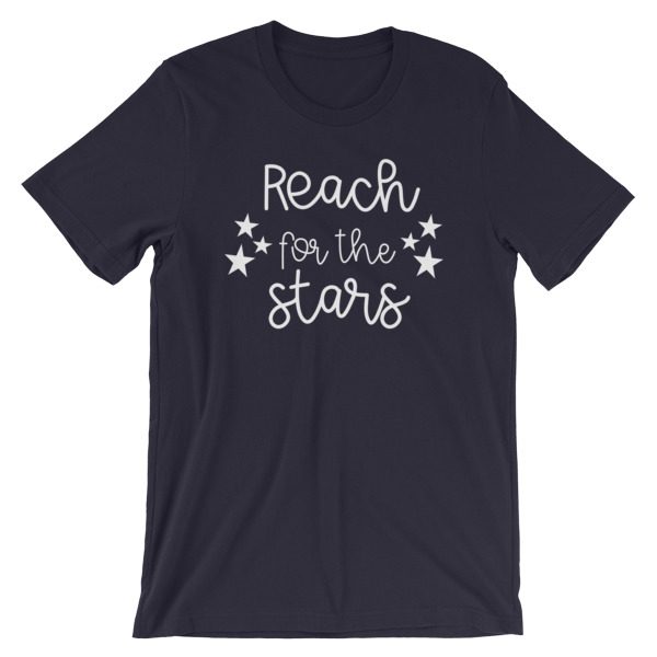 Reach for the stars tee navy