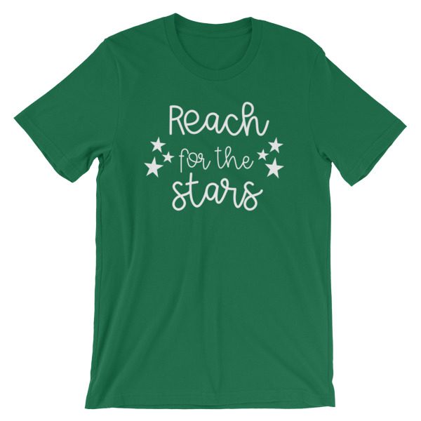 Reach for the stars tee kelly green