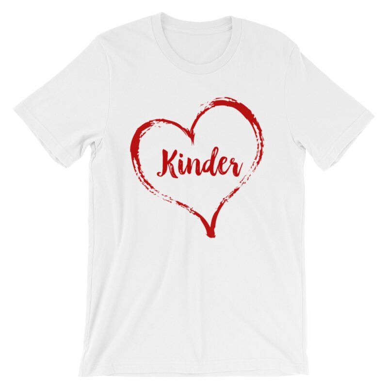 Love Kinder tee- White with Red