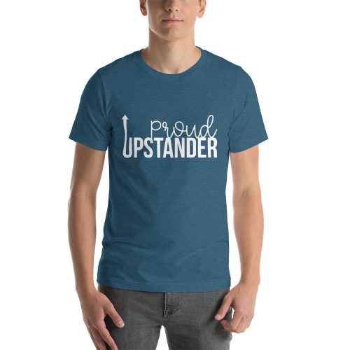 Proud Upstander tee- Heather Deep Teal
