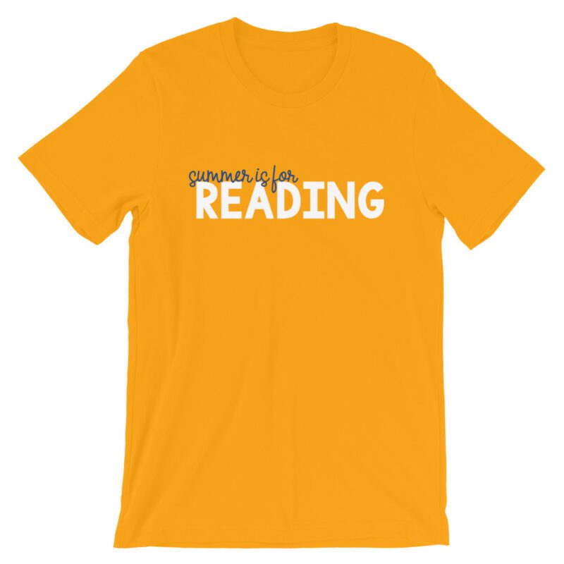 Gold Summer is for Reading tee