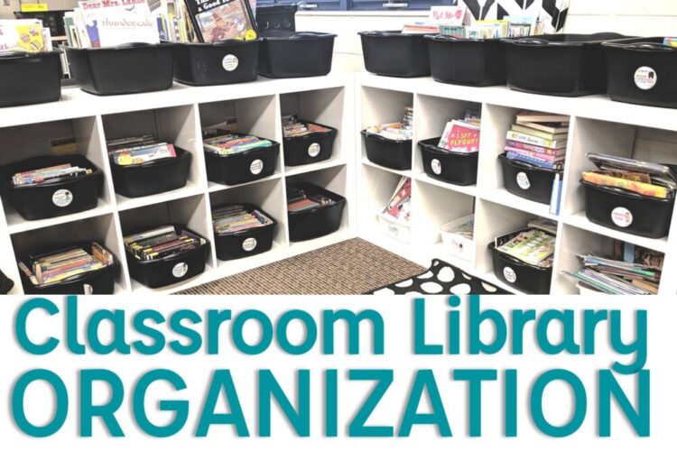 Classroom library organization image