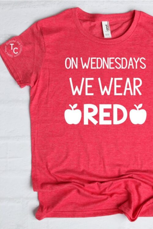 Red for Ed tee
