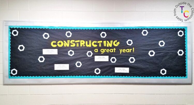 Constructing a great year back to school bulletin board