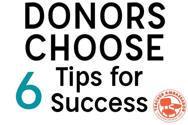 6 Tips for Project Success on DonorsChoose