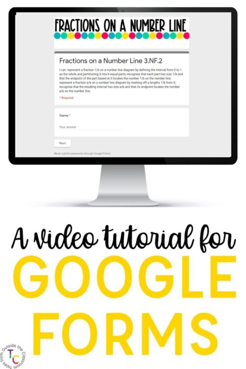 A video tutorial for Google Forms 
