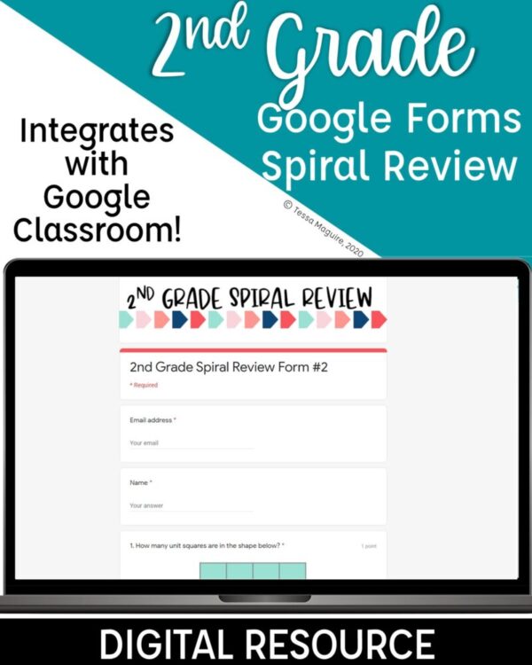 2nd Grade Google Forms Spiral Review