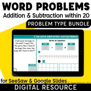Addition & Subtraction Word Problem Types