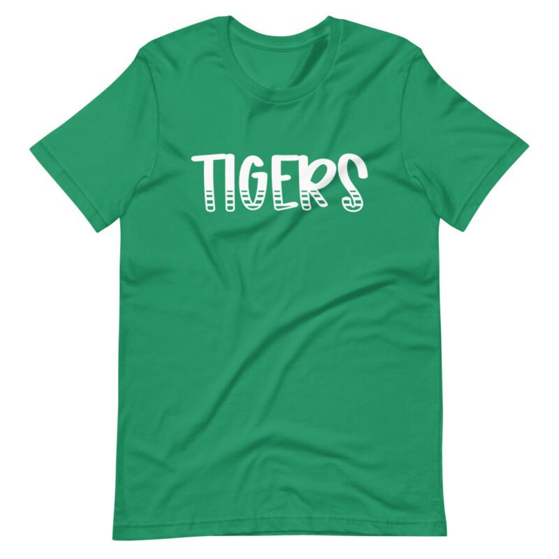 Kelly Green Tigers Tee mascot t-shirt