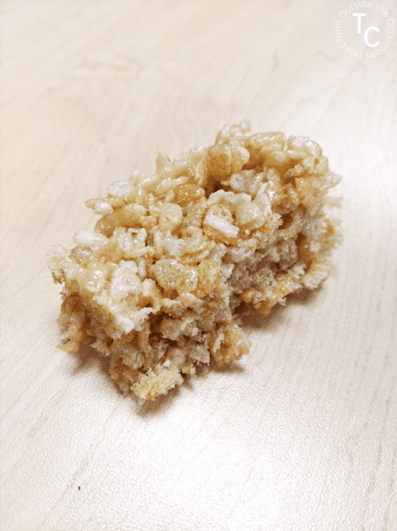 Rice Krispie treats on a table