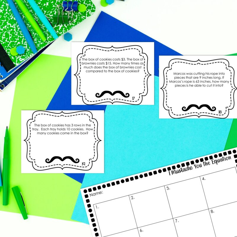 Multiplication and Division Word Problem Types