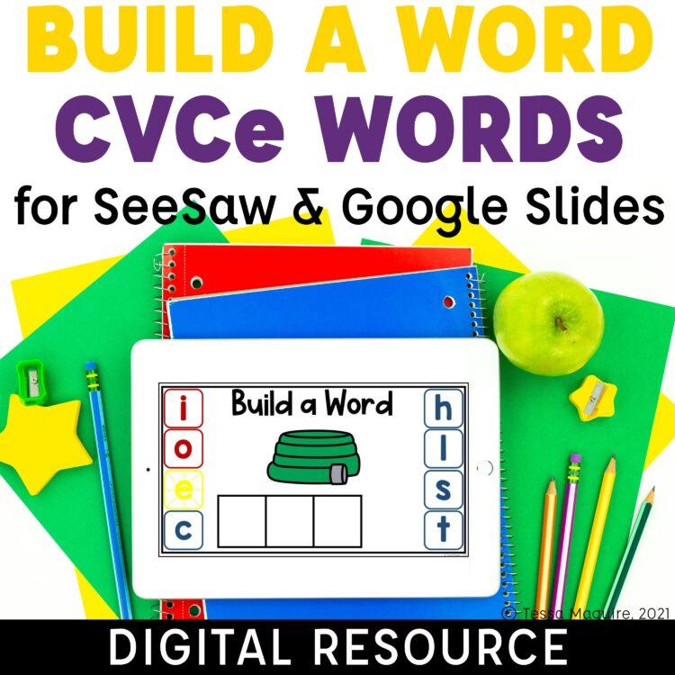 CVCe Build a Word magic e word building digital activity