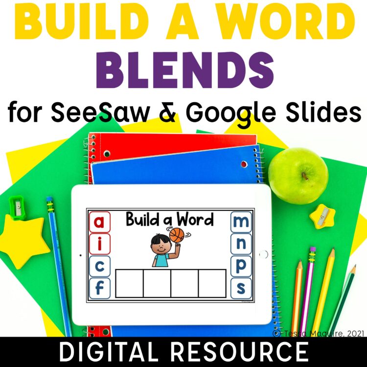 Consonant Blend Word building digital