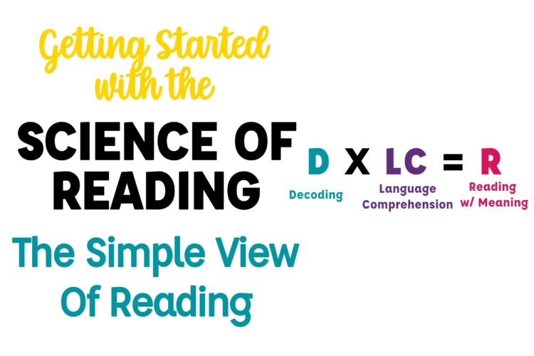 Getting Started with the Science of Reading: The Simple View of Reading
