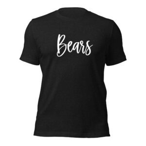 Heather black Bears Mascot Shirt