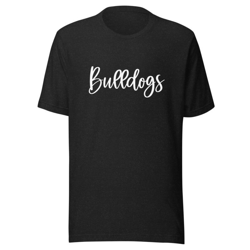 Heather black Bulldogs Mascot Shirt