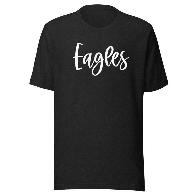 Heather black Eagles Mascot Shirt