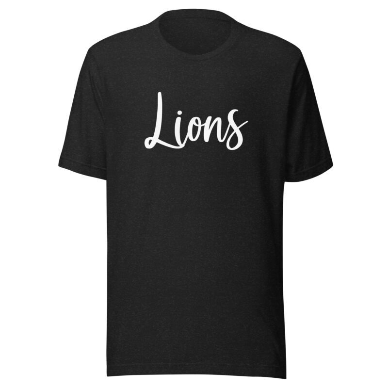 Heather black Lions Mascot Shirt