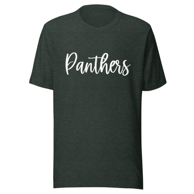 Heather forest green Panthers Mascot Shirt