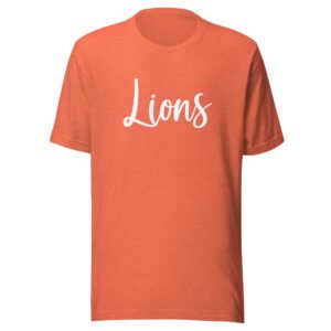 Heather orange Lions Mascot Shirt
