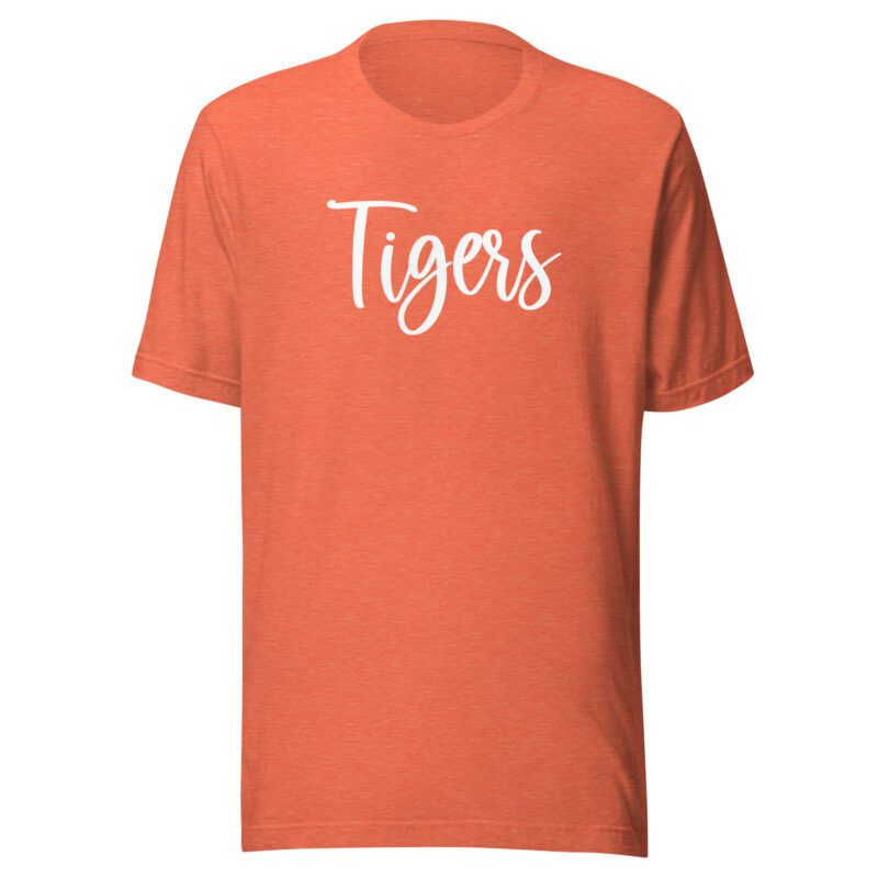 Heather orange Tigers Mascot Shirt