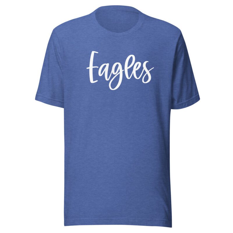 Heather blue Eagles Mascot Shirt