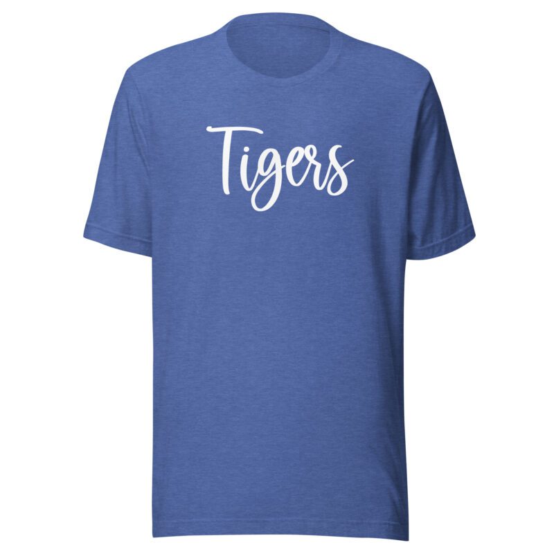 Heather blue Tigers Mascot Shirt