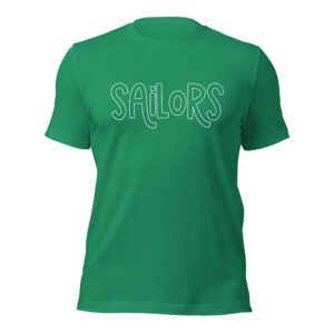 Green sailors mascot t-shirt