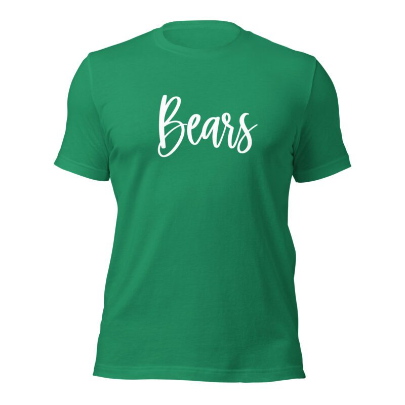 Kelly green Bears Mascot Shirt