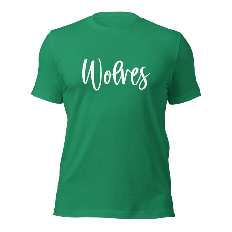 Kelly Green Wolves Mascot Shirt