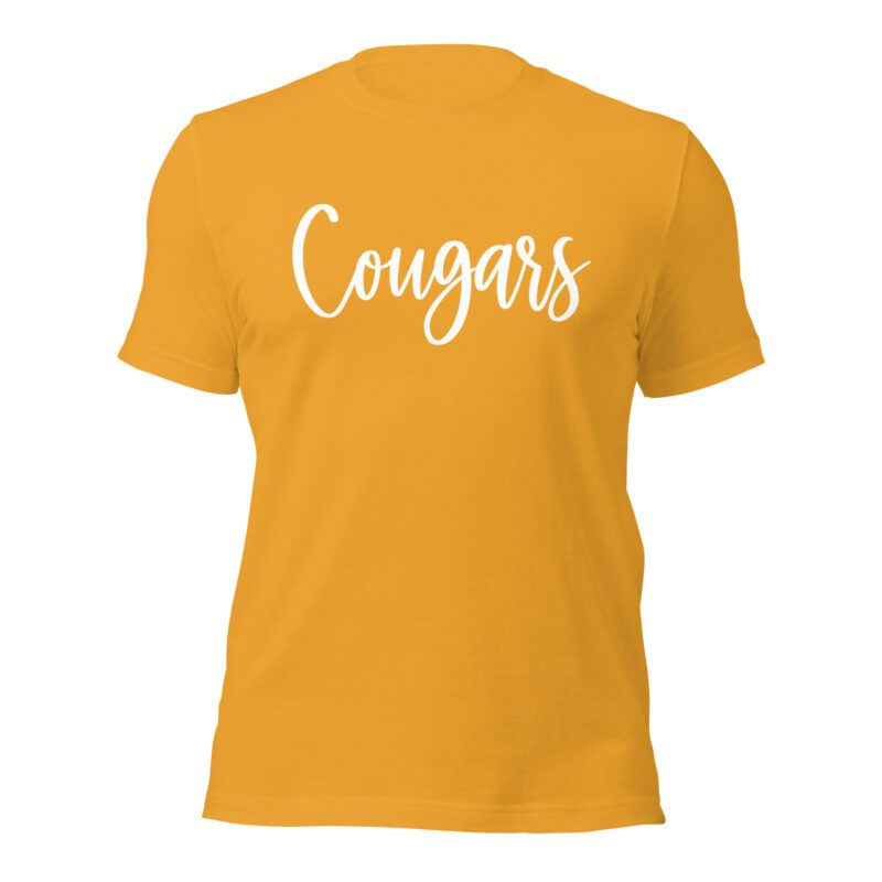 Yellow Cougars Mascot Shirt
