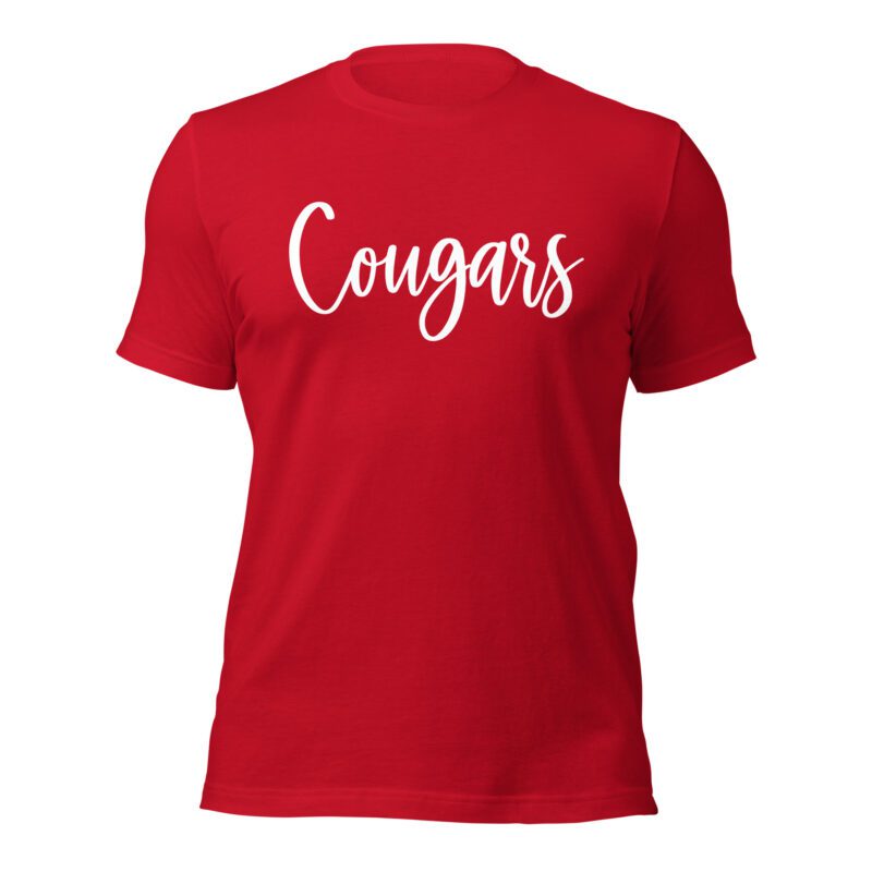 Red Cougars Mascot Shirt