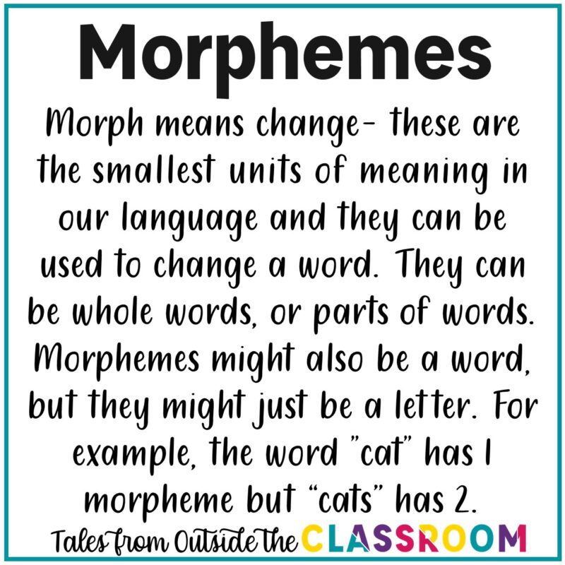 Morphophoneme Example The Comparison Corner: What are Phonemes Graphemes & Morphemes? - Tales ...