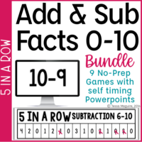 Add & Sub Facts 0-10 Bundle