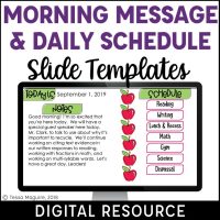 Daily Schedule & Morning Message Display