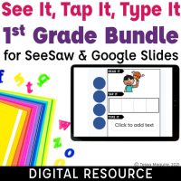 1st Grade one syllable words See it Tap it Type it phoneme-grapheme mapping bundle