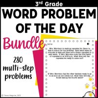 3rd Grade Word Problem of the Day Bundle: 380 multi-step story problems